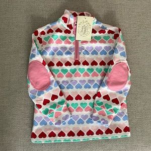 TBBC NWT heart quarter zip